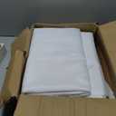 10-Pack White Tablecloths for Rectangle Tables, 60 x 102 Inches, Stain-Resistant Polyester Fabric for 6 Foot Tables - Washable Table Covers for Weddings, Banquets, Birthday, Parties, Events