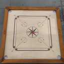 Premium Carrom Board Set  33 x 33 Official Size Playing Board Including Carrom Men, Striker & Powder - Hardwood Edges for Better Rebound  Made in India  Great Value for All Players