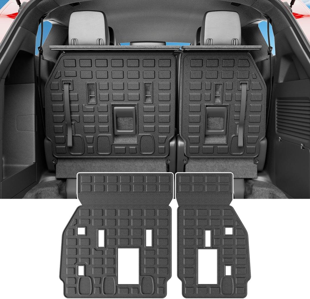 powoq Backrest Mat Compatible with 2021-2026 Toyota Sienna 3rd Row Back Seat Protector TPE Cargo Liner Cargo Mat Replacement for 2021 2022 2023 2024 2025 2026 Toyota Sienna Accessories(Backrest Mat)