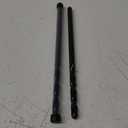 1/2 Inch x 12 Inch Aircraft Drill Bit (Professional Grade 2 Pack) Extra Long Black Oxide Cobalt Extension Bit - Perfect for Drilling into Sheet Metal, Stainless, Aluminum, Wood, & Copper