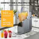 Slushie Machine, 101oz Large Capacity Slushy Machine for Home with Portable Handle, Real-time Temp Display, 5 Preset Modes for Slushie, Margaritas, Frappés, Milkshake, and Juice