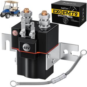 48V Club Car Solenoid, 4 Terminal Solenoid Coil for Club Car 1995-up DS & 2004-2008 Precedent Electric Golf Cart, Golf Cart Coil Solenoid with Resistor Replace OEM# 101908701 102774701