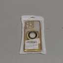 Bling Glitter Phone Case Compatible with iPhone 13 Pro Max, Kickstand Camera Lens Protector Soft Cover Sparkling Rhinestone Case (Gold)