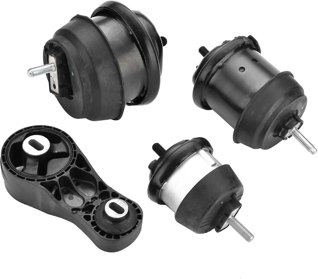 4PCS Engine Motor Transmission Mount Kit Compatible with GMC Acadia/Saturn Outlook 3.6L 2009-2016 Buick Enclave Chevrolet Traverse 3.6L 2009-2017 Auto Transmission Motor Mount Replace A5444 A5458HY