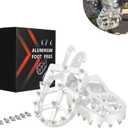 JFG RACING Dirt Bike Foot Pegs,7075 Aluminum CNC Pedals Rests for Surron Light Bee X and S/E Ride Pro S SS SR/CRF150F CRF230F 03-19/CRF250F 19-24/XR150L 15-24/KDX200 83-94-Silver