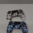 2 Pack Wireless Controller for Ps4/Slim/Pro with 1000mah Battery/Dual Vibration/Audio Jack/6-axis Motion Sensor(Camouflage Green and Camouflage Blue)