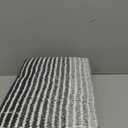 BSICPRO Bathroom Rugs and Mats Sets, 2 Piece Thick Absorbent Chenille Bath Mat Rug Set Non Slip, Soft Shaggy Bath Room Floor Mats for Bathroom, Machine Washable (Black, 20" x 47" Plus 20" x 32")