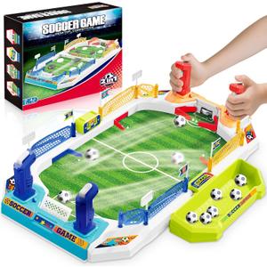 Mini Soccer Board Game for Kids, Birthday Christmas Soccer Gifts for 3 4 5 6 7 8-12 Year Old Boys, Football Table Toys, Pinball Interactive Sports Game for Indoor, Home Party, Family, Playroom, Travel