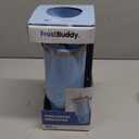 Frost Buddy Thicc Buddy - 40 oz Stainless Steel Vacuum Insulated Tumbler with Lid and Straw for Water - Travel Mug Cupholder Friendly - Gifts for Women Men Him Her (Sky Blue Glitter)