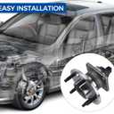 PAROD Pair 512003 Rear Wheel Bearing Hub Assembly Fit for Buick Lesabre Lucerne Park Avenue/Cadillac Allante DeVille DTS/Chevy Malibu/Oldsmobile Aurora Cutlass Toronado/Pontiac Bonneville 1991-2011