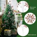 Weysat 12 Pcs Gingerbread Picks for Christmas Tree Gingerbread Christmas Decorations Xmas Tree Topper Sprays Ornament for Vase Filler Craft Holiday Indoor Party Decorations