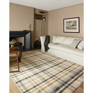 Loloi Chris Loves Julia Humphrey Collection HUM-02 Ivory/Multi 7'-3'' x 9'-3'' .38" Pile Height, Area Rug feat. CloudPile