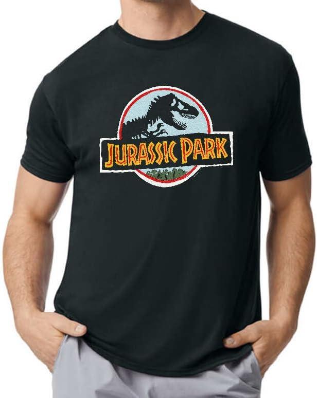 Jurassic Park Logo Performance Gym Shirt (Medium, Jpa Colorful Logo)