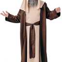 Biblical Costumes for Kids Outfit Bible Jesus Halloween Costume for boys (X-Small, Brown)