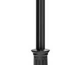 Architectural Mailboxes 7980B-10 Roxbury Mount Mailbox and Premium Steel Post Combo, Medium, Black