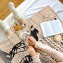 Dad Gifts from Son, Birthday Gifts for Dads Blanket 60"x50", Best Father Gift, Bonus Dad Gift Ideas for Father's Day Valentine's Day Anniversary Christmas, to My Dads Throw Blankets (Beige)