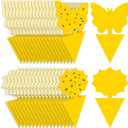 Fruit Fly Traps Fungus Gnat Traps Yellow Sticky Bug Traps 36 Pack No Harm and Odorless for Indoor Outdoor Use Protect The Plant (36 PCS/A1)