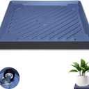 14.5 Plant Caddy with Wheels, Square Rolling Plants Stand Saucer with Hidden Casters, Indoor Plant Tray, Heavy Duty Wheeled Plant Dolly, Planter Caddies Pots Mover Holders, Gray