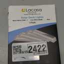 Lacasa Solar Deck Lights, Solar Lights Outdoor Waterproof IP68, 4 Pack Solar Powered Pathway Yard Driveway Step Landscape Light, LED Lighting 50LM for Garden Path Walkway Stair Patio, Warm White 2700K