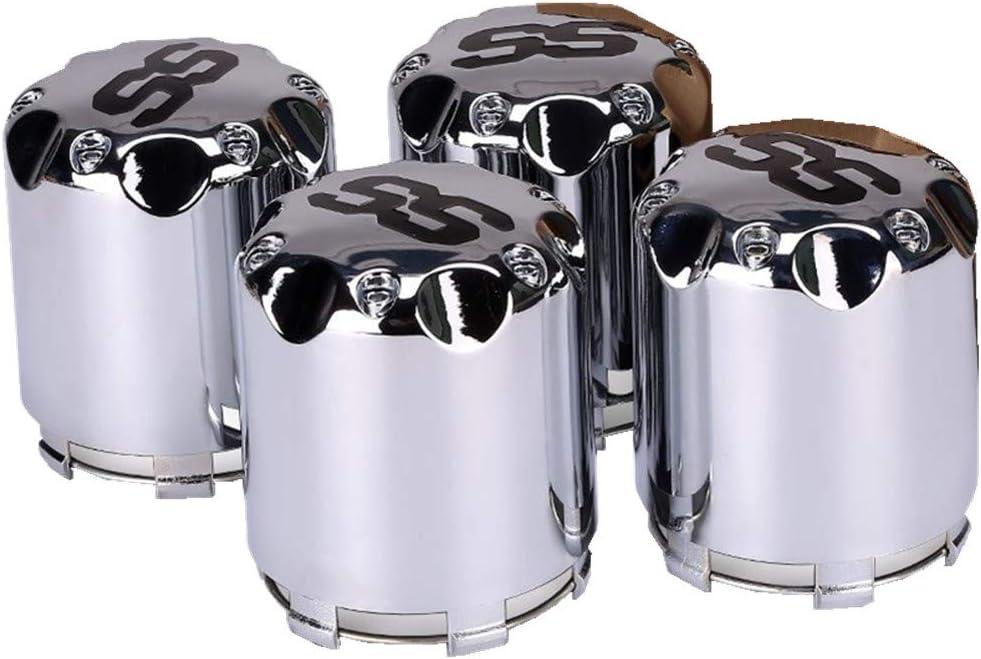 Dr.Acces Golf Cart SS Wheel Alloy Center Hub Cap 8,10,12 Inch Push in Style Chrome SS Center Caps for Golf Cart Wheel