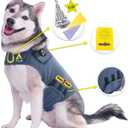 CozyVest Dog Anxiety Vest 3-in-1 Music & Aromatherapy Shirt, Relaxing Sound & Essential Oil Scent Jacket, Fireworks Thunder Separation & Thunderstorm Canine Stress Relief Coat (Gray, XL [65-110 Lbs])