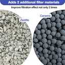 16-Pack Large Replacement Filter Cartridges Compatible with Tetra Whisper Bio-Bag Filters Large Aaquarium Filter Cartridges for Whisper 20i/40i /IQ20/30/45/60 PF20/30/40/60 Power Filters