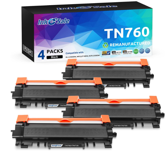 TN760 Toner Cartridge 4PK