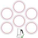 [UPGRADED] Sealing Gasket for Bialetti New Venus Induction 6 Cups (7.9Oz 235ML) Stovetop Espresso Maker - 6 PCS Silicone Seal Ring for Venus Kitty Musa Class Stainless Steel Stovetop Coffee Maker Pots