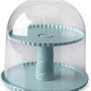 Nordic Ware Dessert Stand with Lid, Sea Glass (10-inch diameter)