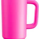 ENCOOL 40 oz Tumbler with Handle and Straw: Stainless Steel Insulated Tumbler Keeps Cold for 24 Hours, Leakproof Travel Cup Fits in Cup Holder and BPA-Free,Persian Rose