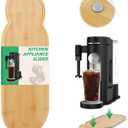 Appliance Slider for Ninja Single Serve Coffee Maker PB051/PB041, Bamboo Kitchen Appliance Sliding Tray for Coffee Maker, Coffee Slider for Countertop for Ninja Accessories, 5.9W x 16.5D