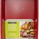 casaWare Grande Lasagna/Roaster Pan 18 x 12 x 3-Inch - Extra Large, Ceramic Coated NonStick (Red Granite)