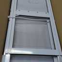Sliding Glass Dog Door for Rentals and Apartments,No Cutting Easy to Install Aluminum Patio Pets Door with Lockable Panel Can Slide Up and Down Adjustable Height 6.27 to 7.18FT (Adjustable Height 6.27 to 7.18FT Large)
