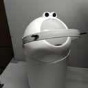 Odor-Locking Diaper Pail,Works with Regular Trash Bags (Grey and White)