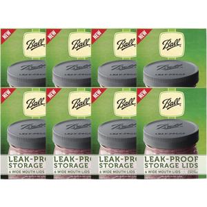 Ball Mason Jar Leak-Proof Lids, Wide Mouth, 6 CT (Pack of 8)