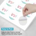 2 x MaxGear 2" Round Sticker Labels, for Inkjet or Laser Printer, Matte White Printable Labels Sheets, Strong Adhesive, Dries Quickly, Holds Ink Well, 30 Sheets, 360 Pcs