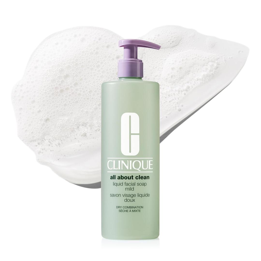 Clinique 3-Step All About Clean Liquid Gentle Facial Cleanser Soap For Dry Combination Skin | Type 2