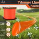 065 Trimmer Line, Round Weed Eater Line .065, Weed Wacker String .065Inch-2000Ft-3Lbs 065 Weed Wacker String, Commercial Round 065 String Trimmer Line, Weed Eater String .065 Fits Most String Trimmers