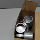 Therwen 12 Pack Chain Link Fence Ring Cap for 1-7/8" OD Post, 2" Aluminum Eye Top Rail Cap with 1-3/8" Loop, Outdoor Rail Fencing Repair Hardware