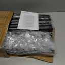 35 Inch Portable Closet for Small Room, Clothing Organizer Storage Rack with Non-Woven Fabric Cover, 1 Clothes Hanging Rod, 6 Storage Shelves, Grey