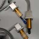 Widespread 8 Inch Brushed Nickel Bathroom Sink Faucet, Waterfall Nickel Stainless Steel Bathroom Faucet for Sink 3 Hole, Vanity Lavatory Sink Faucets with Drain & Water Hoses