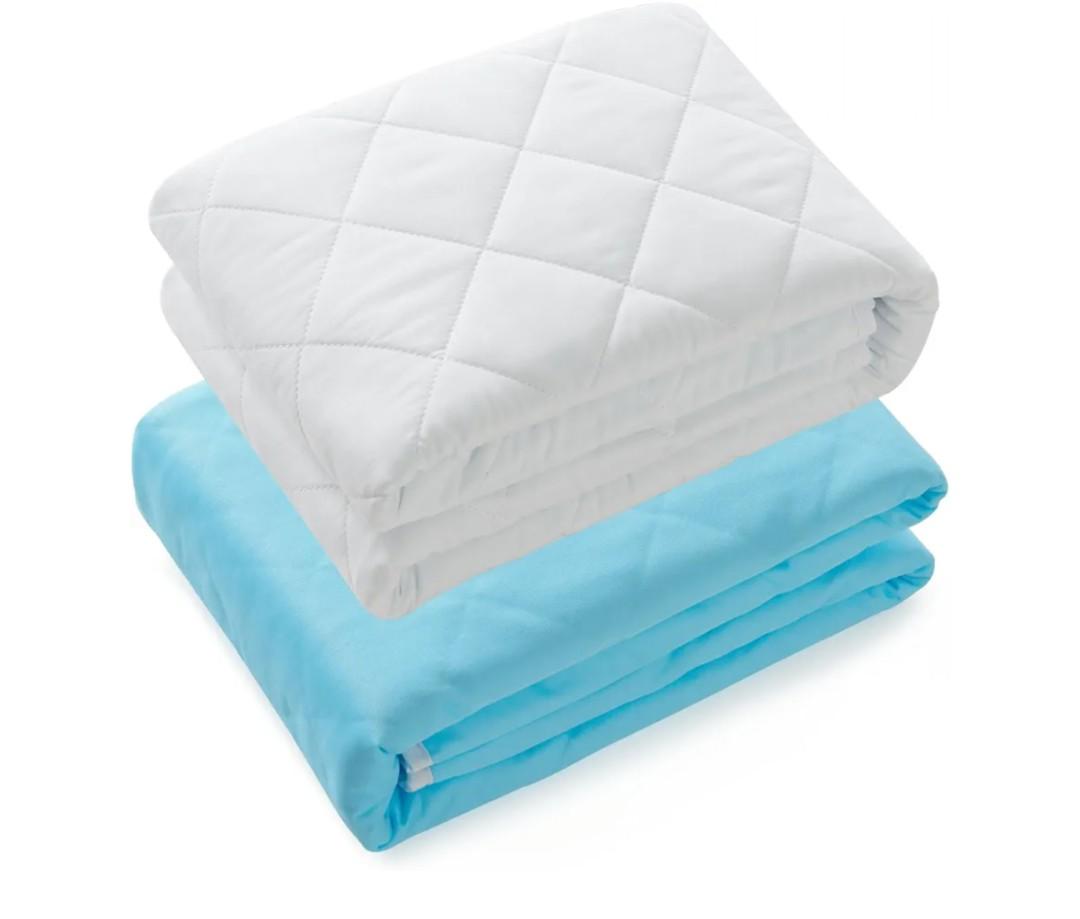 KANECH Bed Pads Washable Waterproof ,44"x52" (2 Pack), Heavy Absorbency Reusable Incontinence Pads for Adults, Elderly, Kids & Pets - Bed Wetting Mattress Protector