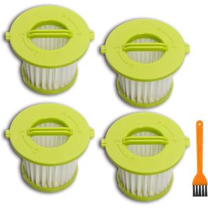 4 Pack Vacuum Filter Replacement Compatible with Ryobi ONE+ 18V Handheld Vacuum Models PCL700 PCL704 PCL705 Part # A32F05N A32HF00, Yellow