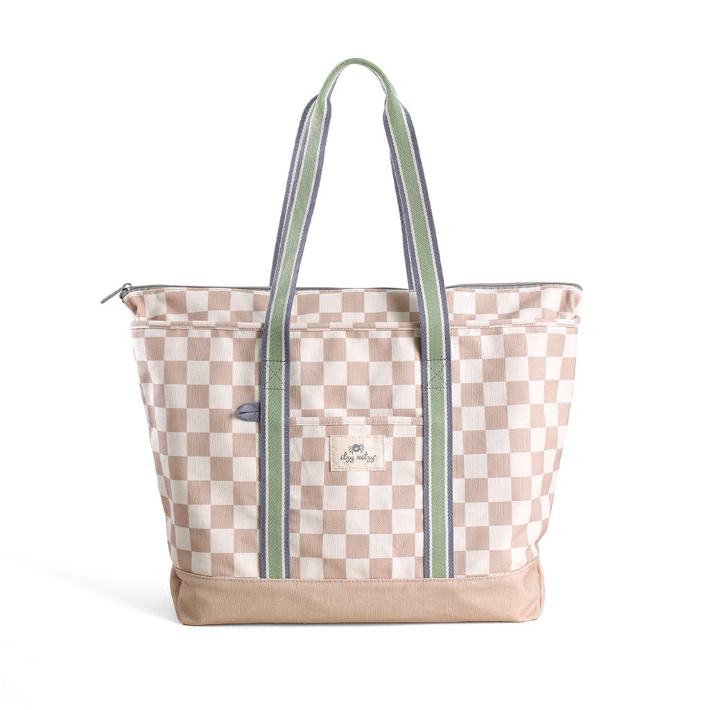 Itzy Ritzy Canvas Mome Tote Bag w/Zipper Closure & 4 Pockets, Checkerboard
Roomy Main Compartment with Zip-Top Closure, 4 Pockets & Lightweight Canvas Design Keeps Mom Essentials Organized On the Go