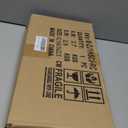 MaxSmeo Small Narrow Side Table, 3-Tier Narrow End Table with Storage, Skinny Side Table Nightstand for Small Space, Bedrooms, Living Room (Rustic Brown)