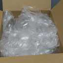 24 PCS Clear Ornament Ball,3.15 inch Transparent Flat Round Plastic Fillable Ball, Clear Fillable Balls with Silver Cap for Crafts, DIY, Christmas Tree Decoration