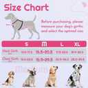 Eagloo Dog Harness Medium Sized, Easy Wearing with 3 Buckles, Adjustable No Pull Pet Harness with 2 Rings for Walking, No Chock Reflective Soft Padded Vest with Control Handle, Pink & Black, M
