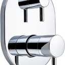 UT3290CH Shower Valve Trim Kit, Compatible with Moen Align M-CORE 3-Series, 2-Handle Shower Faucet Trim with Integrated Transfer Valve, Valve Required, Chrome