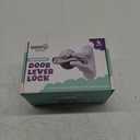 Door Lever Locks (4 Pack) - Prevents Toddlers from Opening Doors - Durable ABS with 3M Adhesive - Easy One-Hand Operation for Adults, No Tools Needed (White)