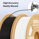 DEEPLEE PLA Basic 1.75mm 3D Printer Filament, 3D Printing Filament with Dimensional Accuracy +/- 0.02 mm, Neatly Wound, No Clogging, Best for Beginners, Fits for Most FDM 3D Printers 1KG Black